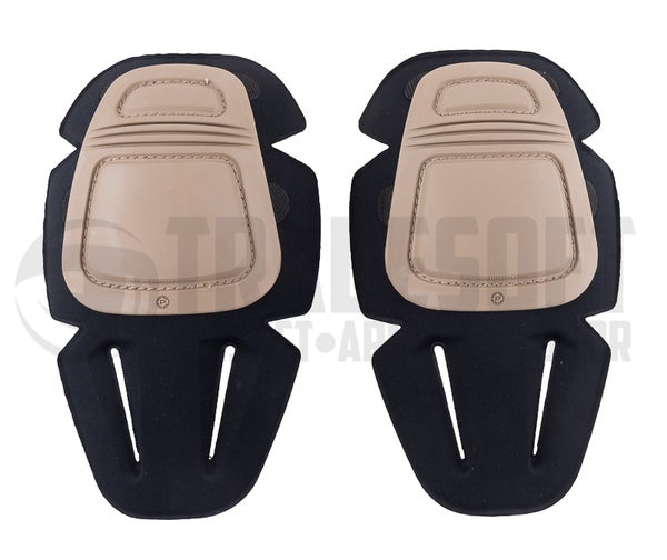 Crye Precision AirFlex&trade; Combat Knee Cap -polvisuojainsertit, khaki